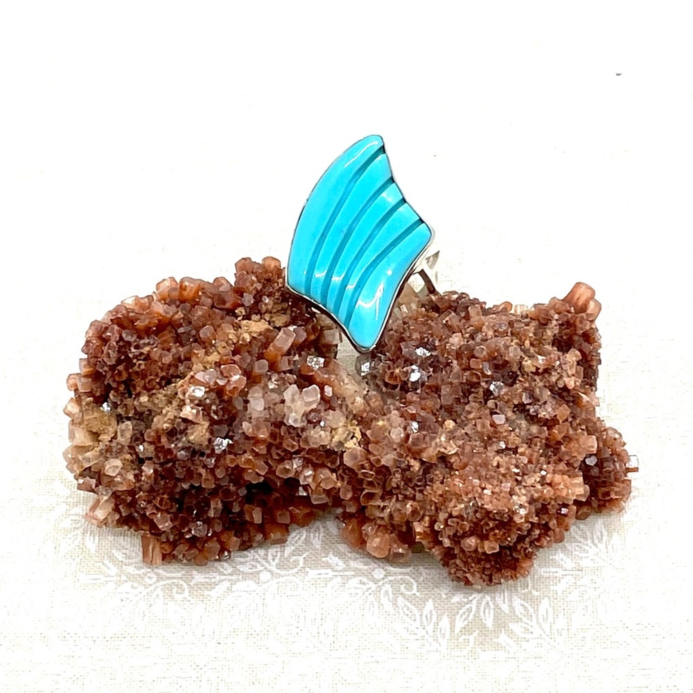 Sterling Desert Rose Trading Co. Turquoise Ring